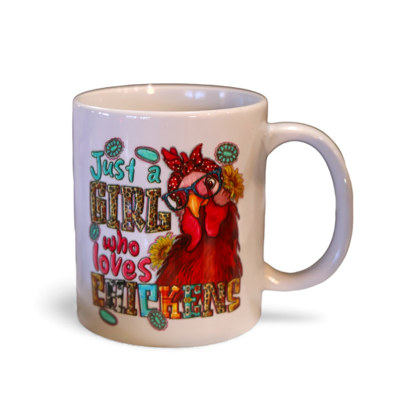 "Just a girl who loves chickens" Coffee Mug