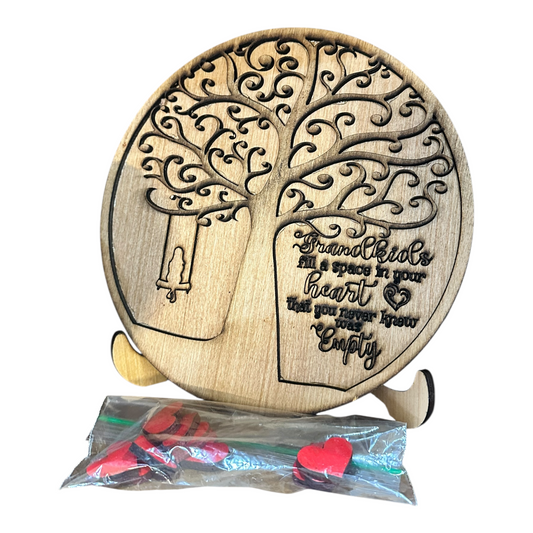 "Grandkids fill a space in your heart" Gift