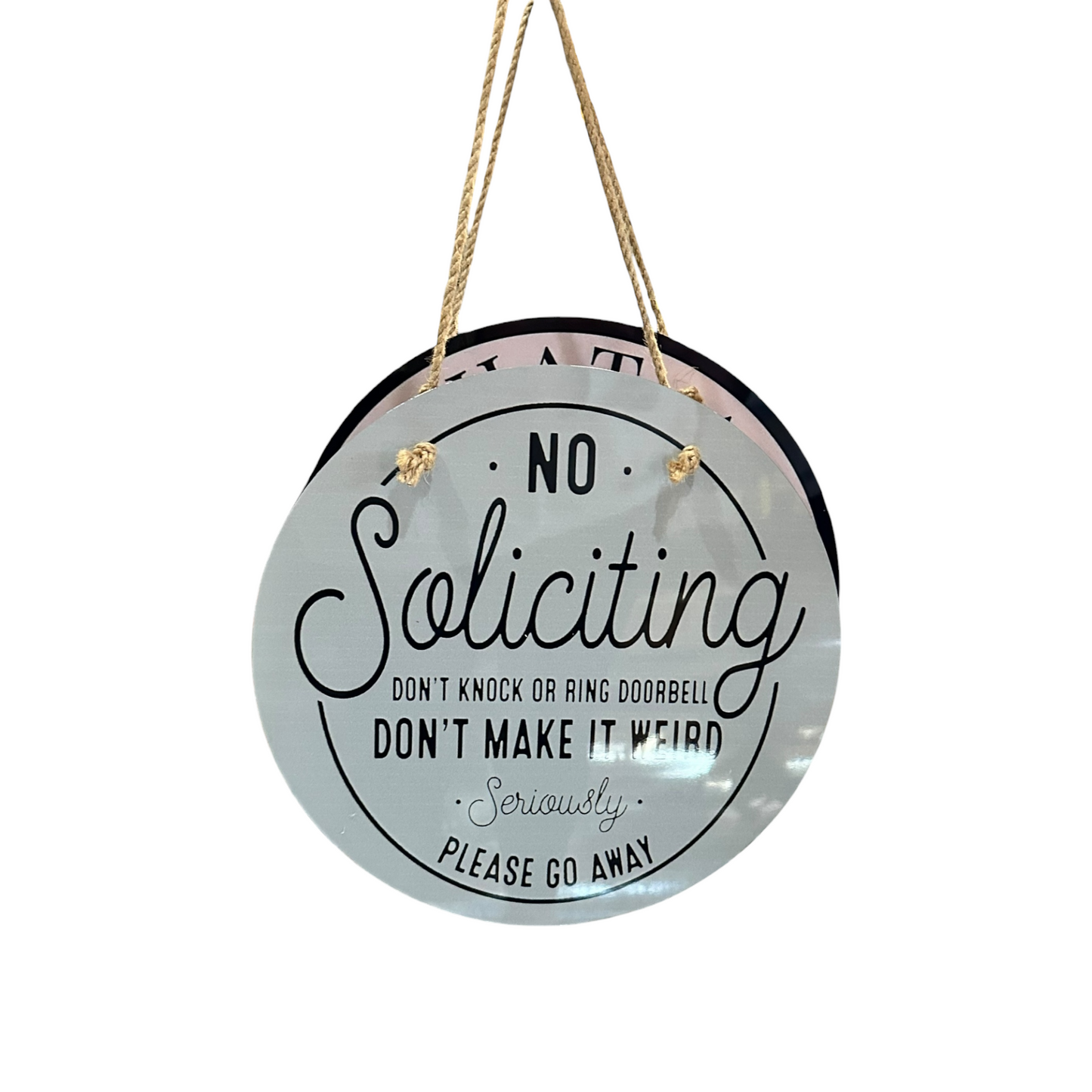 Funny No Soliciting Sign