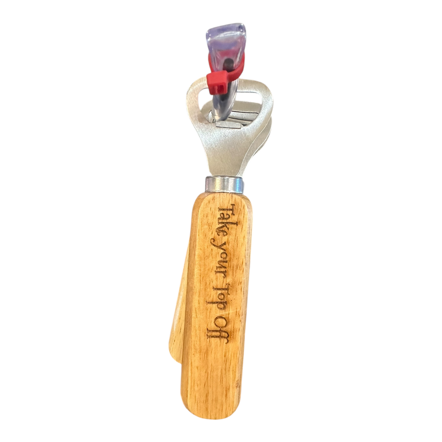 Take your top off bottle opener