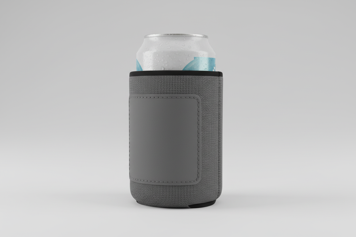 Customizable Koozie for beverages- make it a professional image for a store front